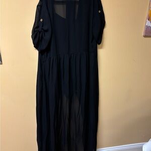 VENUS Black Long Sleeve Dress